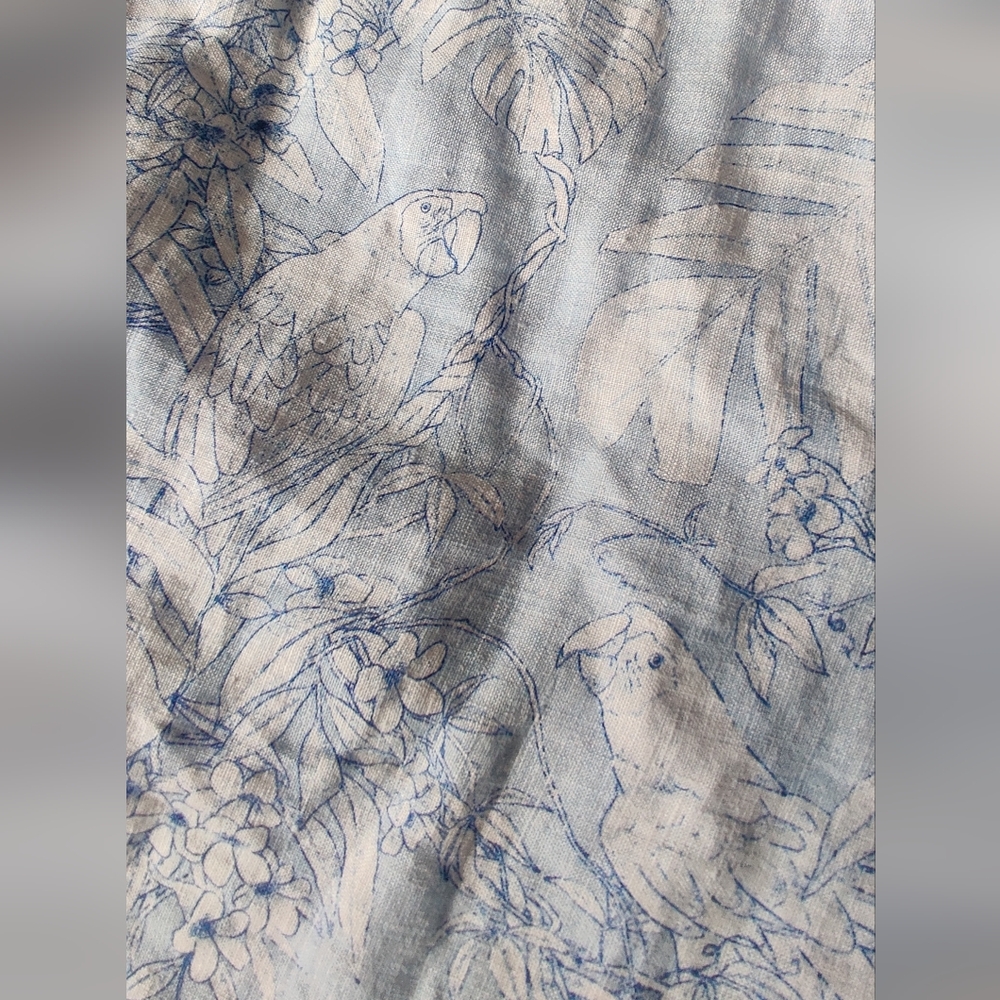 Tommy Bahama Sky Blue Halter Midi Totally Toile Dress Sz 12 NWT